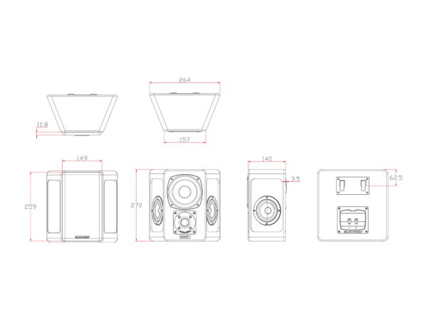 Miller & Kreisel® S150T Tripole® Speaker (ea) - Image 9